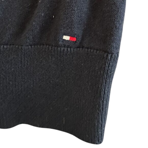 Tommy Hilfiger Argyle Turtleneck Sweater Blue Red Classic Knit Women's SZ L/G - Picture 6 of 8